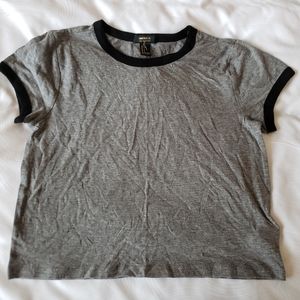 NWT Gray Ringer Tee